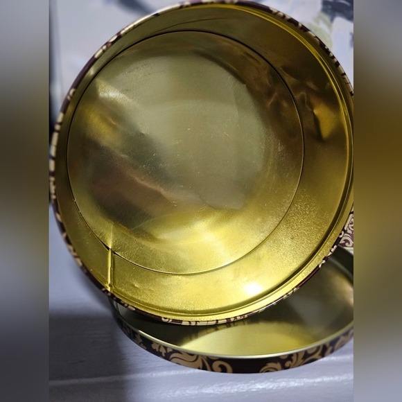 VINTAGE 3PC Set Wine & Champagne Fleur Tins - Picture 4 of 7